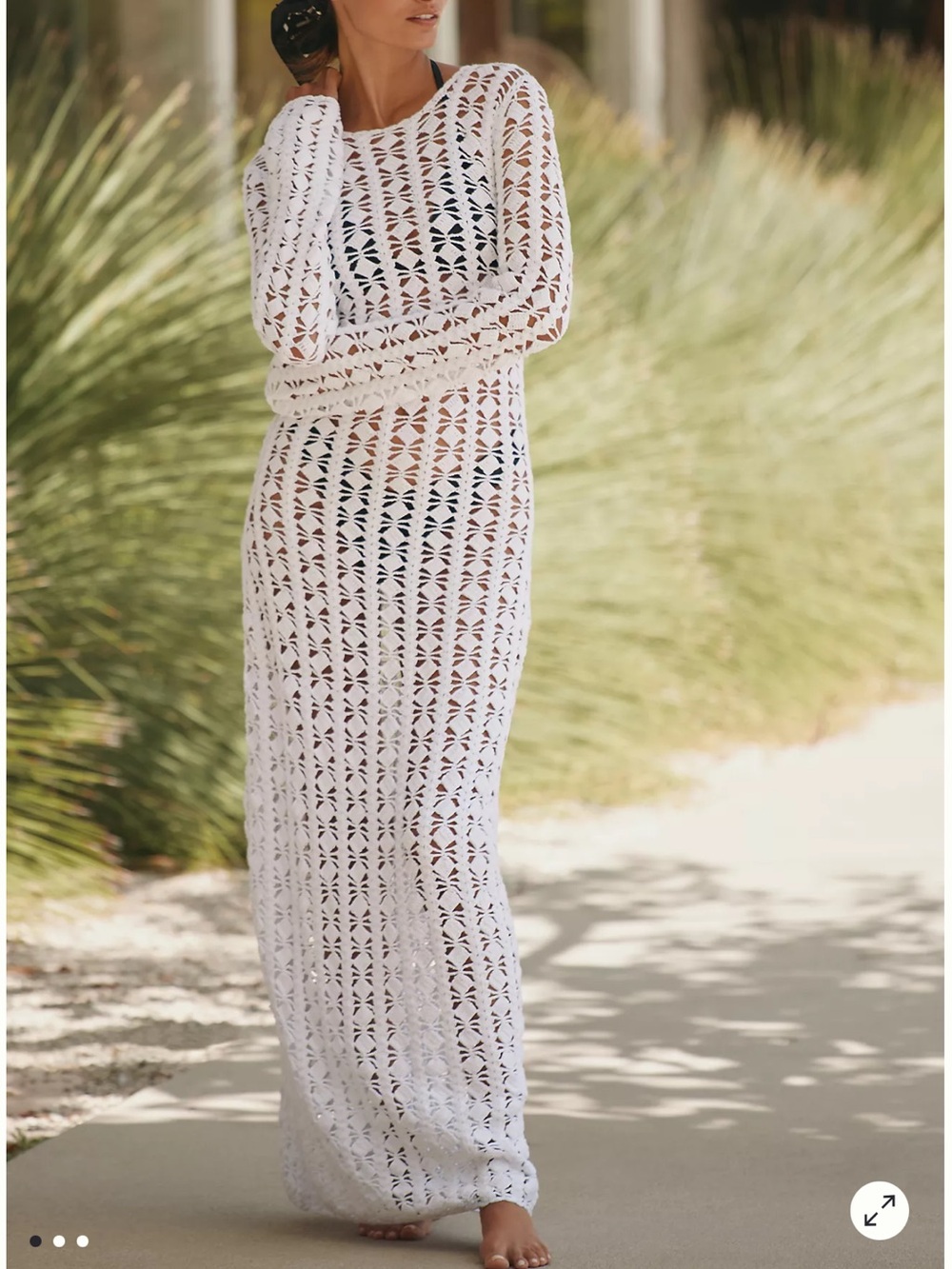 NWOT Anthropologie Beach Riot Beach Ariana Crochet Maxi Dress / Coverup